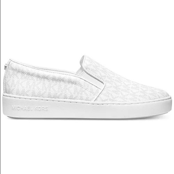 Worn one Time Michael Kors Keaton Slip-On Signature Logo Sneakers - Picture 3 of 10